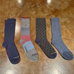 BRAND NEW Nautica Men's Dress Socks in Blue, Gray, and Black Size Small/Medium